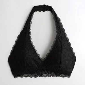 NWOT Black Halter Bralette
